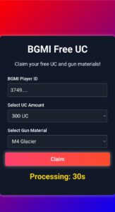 UC999Free in 2025 Get Free UC and Gun Skins for BGMI